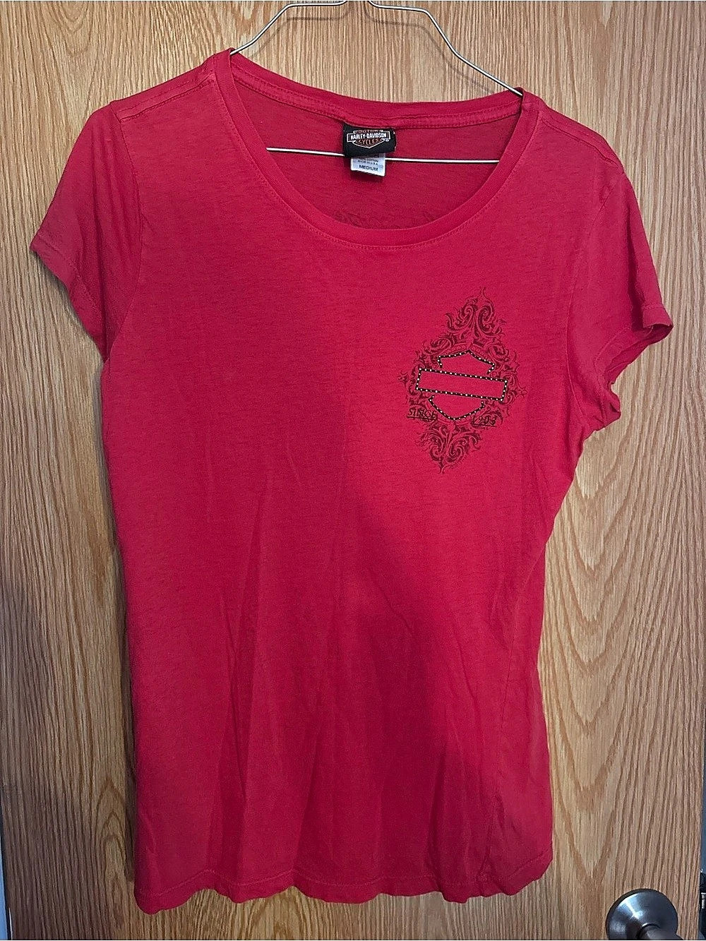 Harley-Davidson Wildcat Harley-Davidson Rhinestone Butterfly Graphic Tee Wildcat